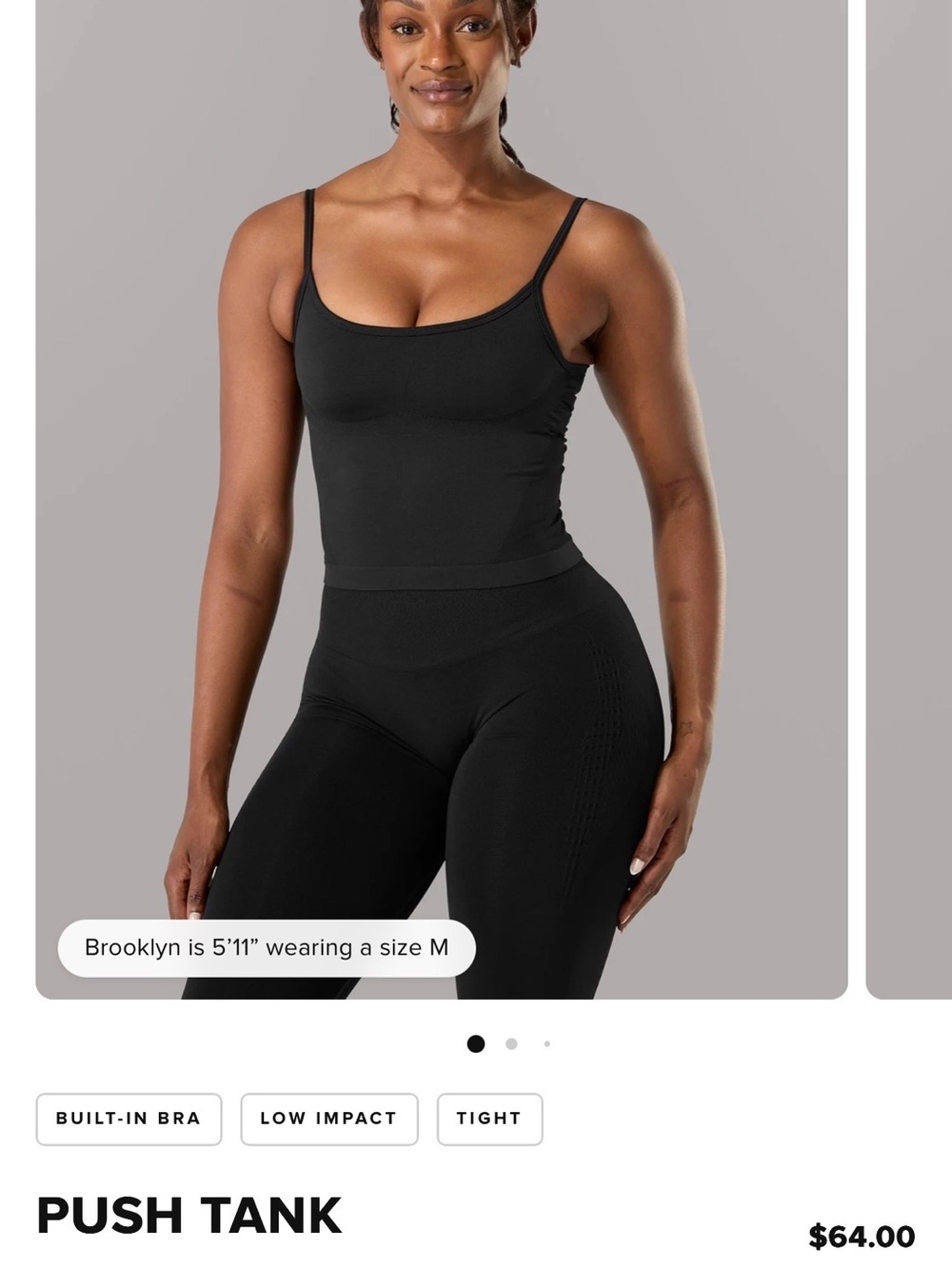 Alphalete Black Push Tank S
